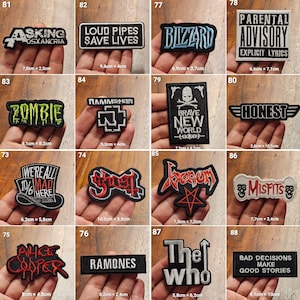 Iron-on patches iron-on patches rock patches various models fabric iron-on patches rock metal bands