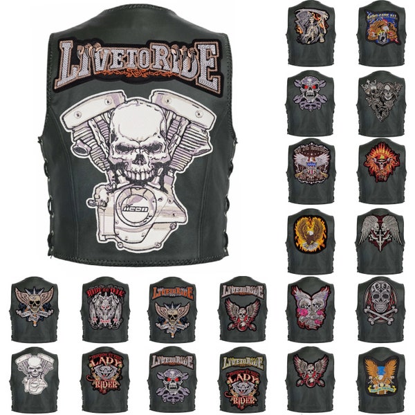 Patch à coudre sur patch biker moto personnalisé capot arrière gilet