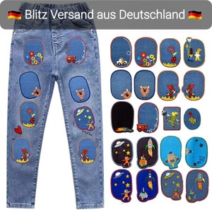 Flicken zum Aufbügeln Bügelflicken Aufbügler Kind Patches Stoff Aufbügelflicken Bild 1