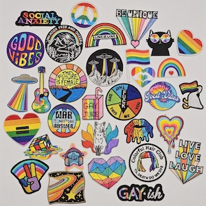 Iron-on patches, iron-on patches, homosexual patches, various models, fabric iron-on patches