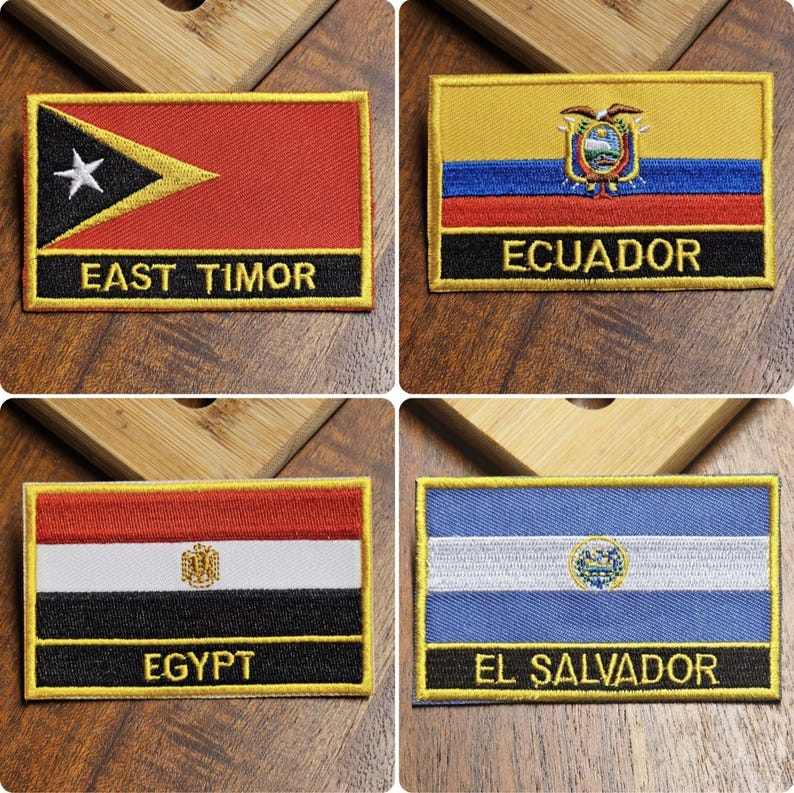 Flags of All Countries 207 Countries to Iron on Iron-on Patch Patches ...