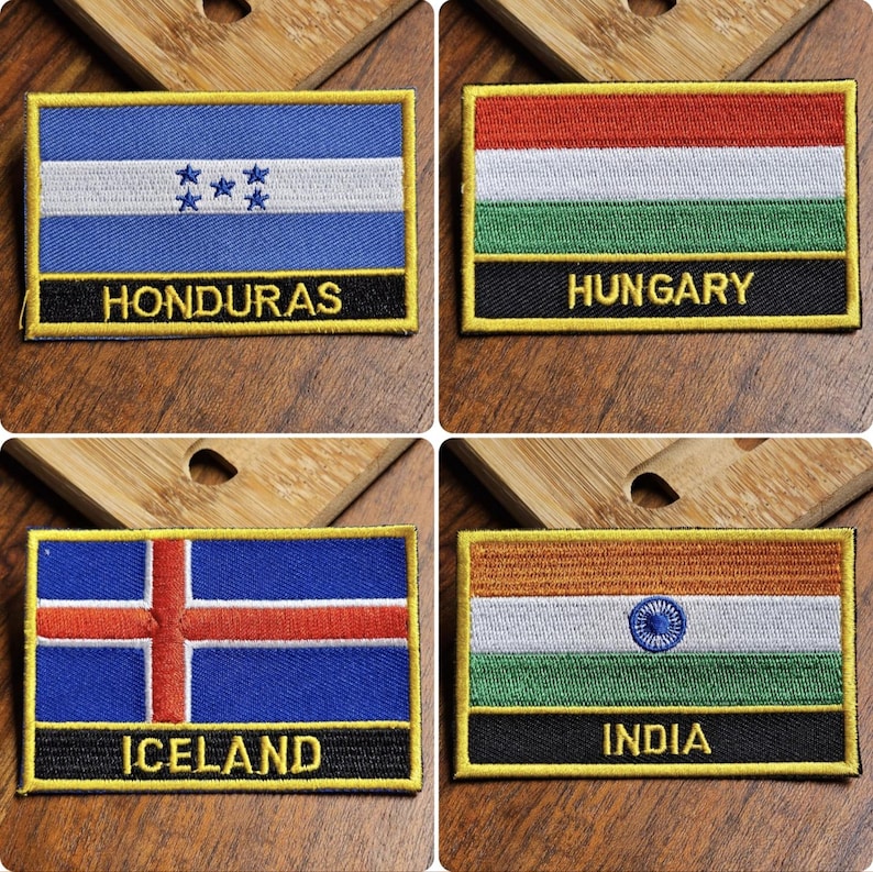 Flags of All Countries 207 Countries to Iron on Iron-on Patch Patches ...