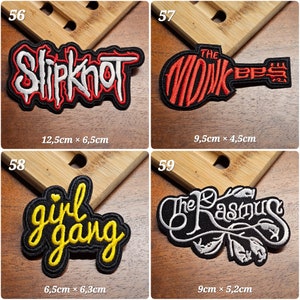 Iron-on patches iron-on patches rock patches various models fabric iron-on patches rock metal bands image 6