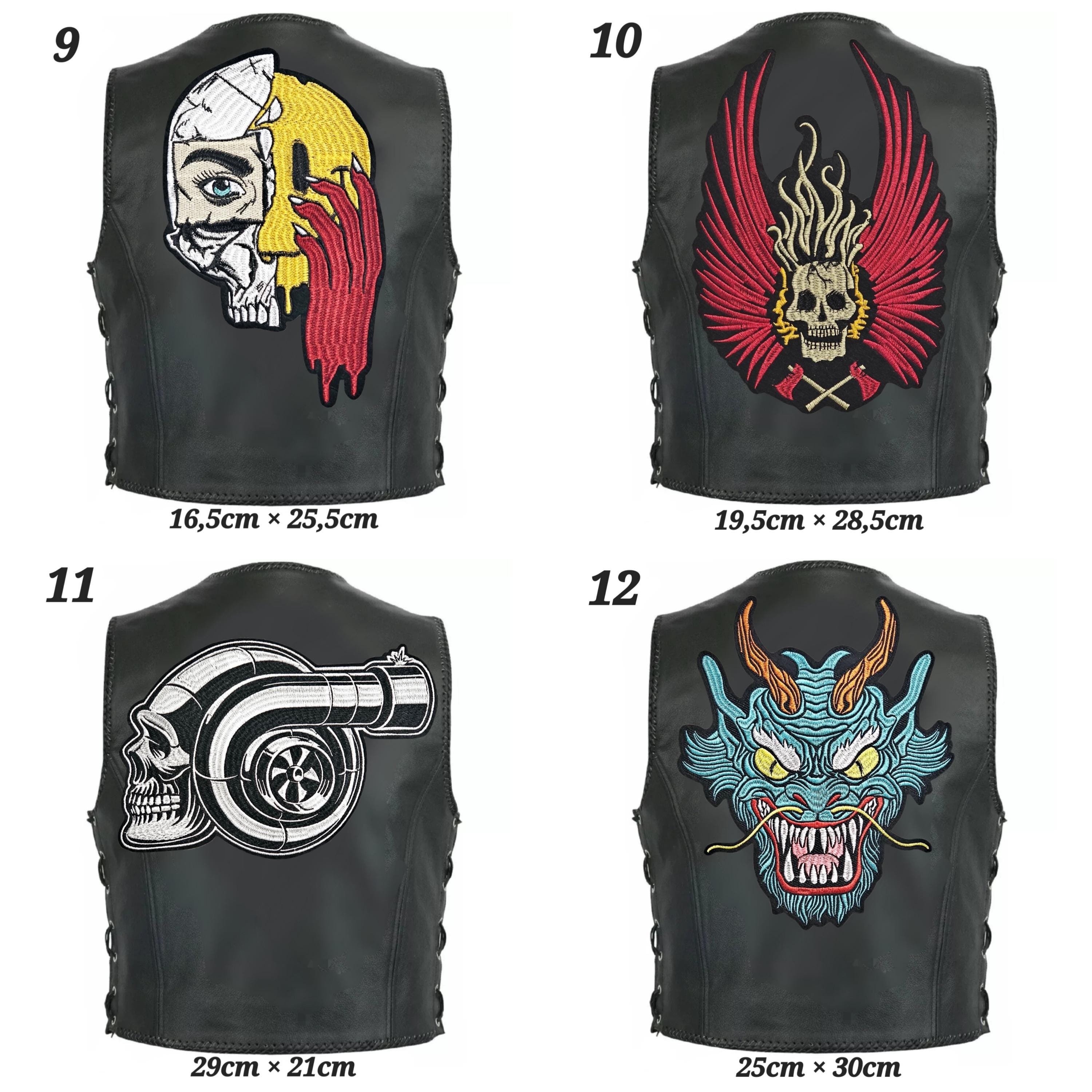 Patches for Patching On, Iron-on Patch, Biker Motorcycle Custom Cowl ...