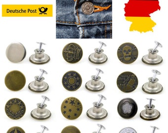 5-10 Jeans Buttons 17 mm Rustproof Metal Button Jeans Button Trousers Jackets Metal Buttons High Quality