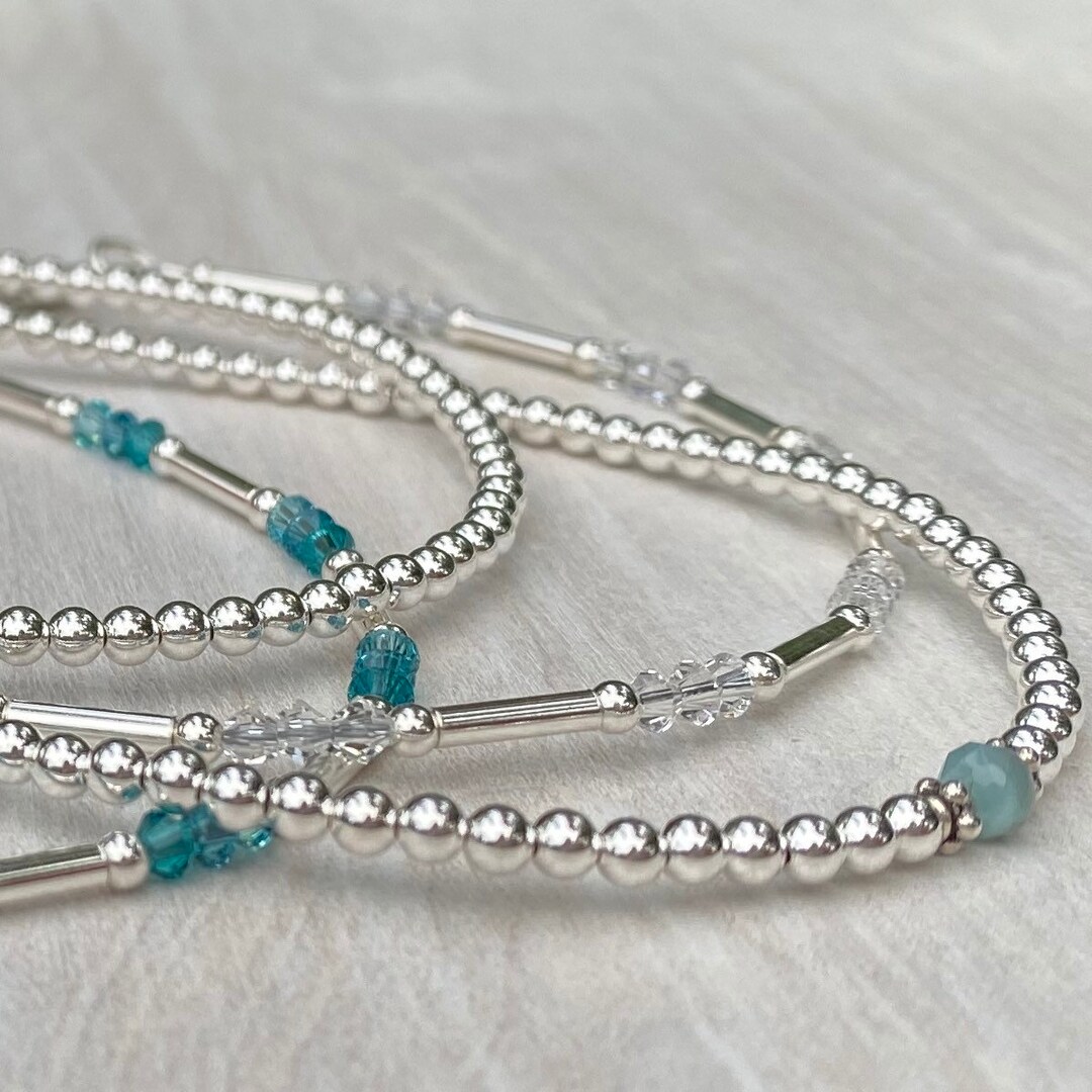 Cuentas Redondas De Plata Esterlina .925 Corrugadas