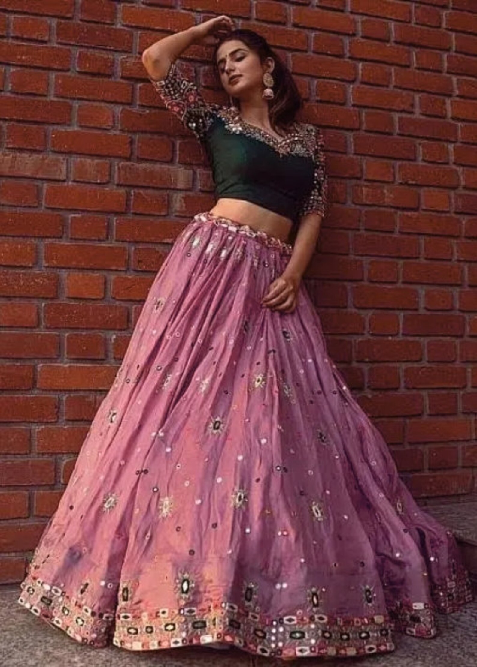 Navratri Lehanga Choli Women's Lehenga Indian Gujrati Etsy