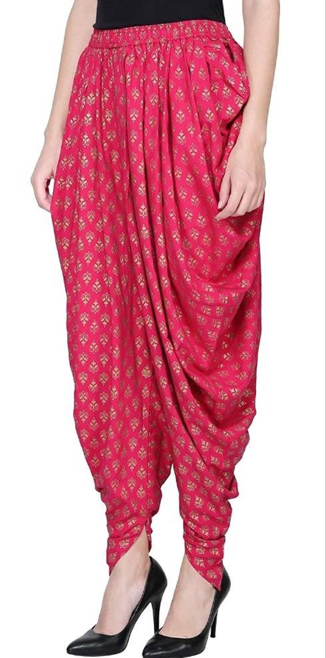 Women's Rayon Dhoti Harem Pants Indian Women's Etsy