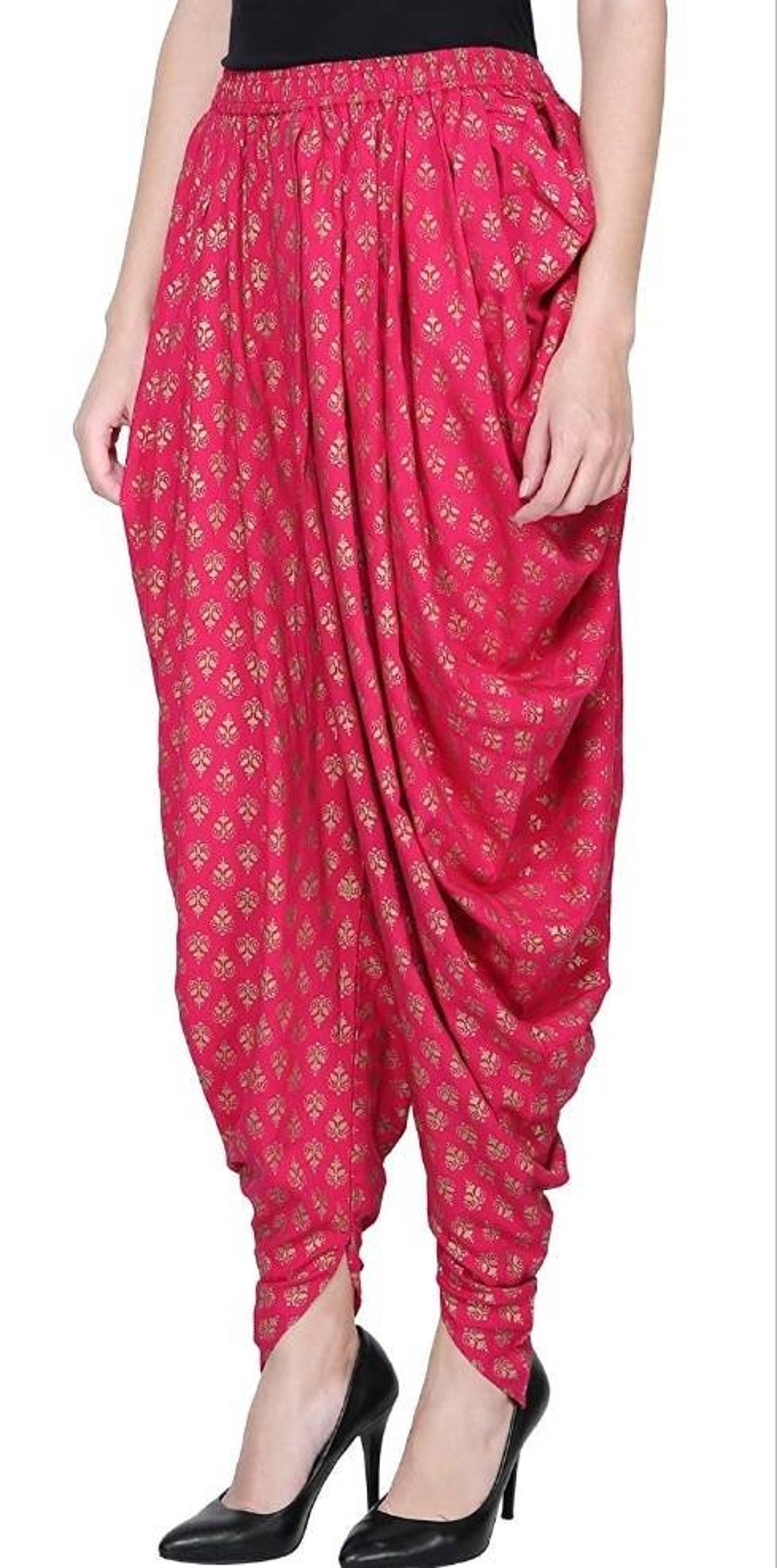 Women's Rayon Dhoti Harem Pants Indian Women's Etsy