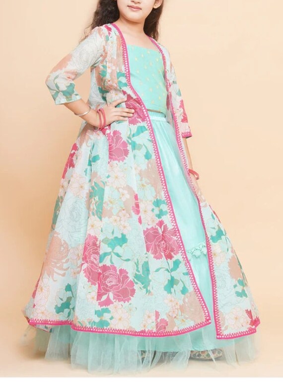 Kids Dress Kids Girl Dress Top Skirt Shrug Dress for Girls Kids
