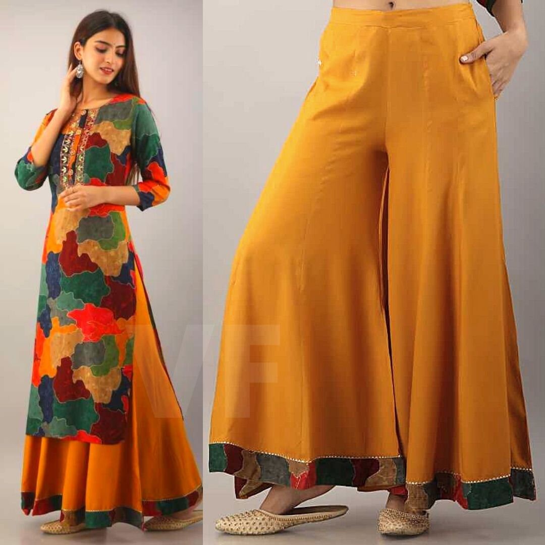 Kurta Palazzo Rayon Kurta Palazzo Set 