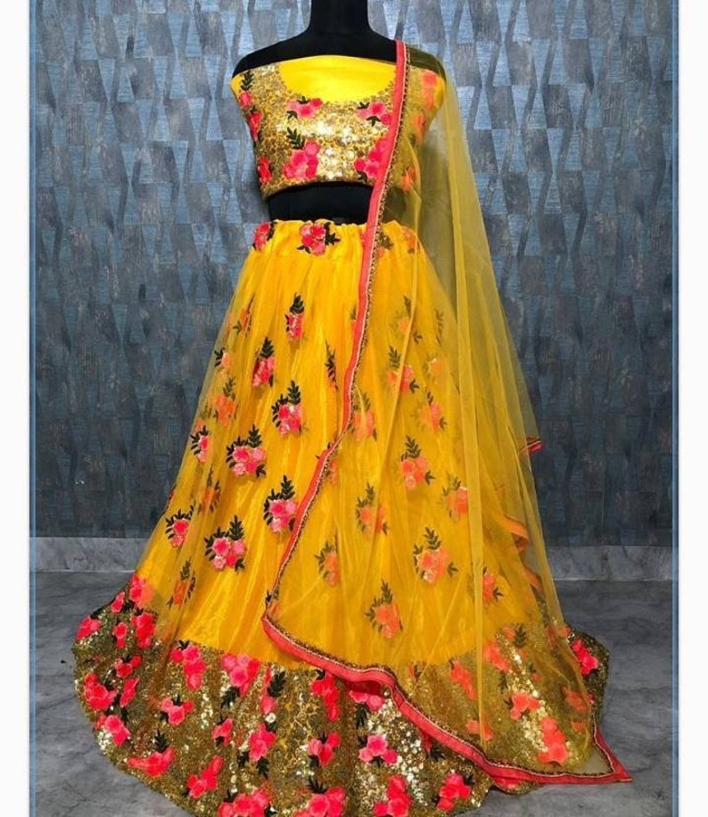 stylish lehenga for haldi ceremony