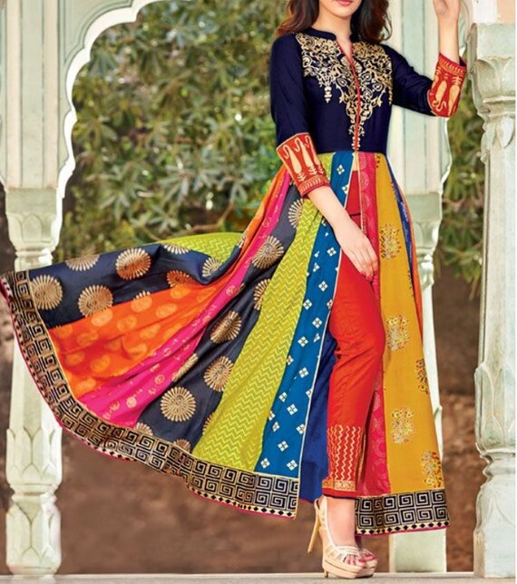 Multicolour kurti cheap