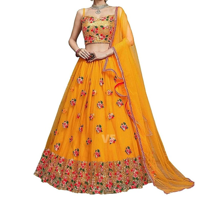 stylish lehenga for haldi ceremony
