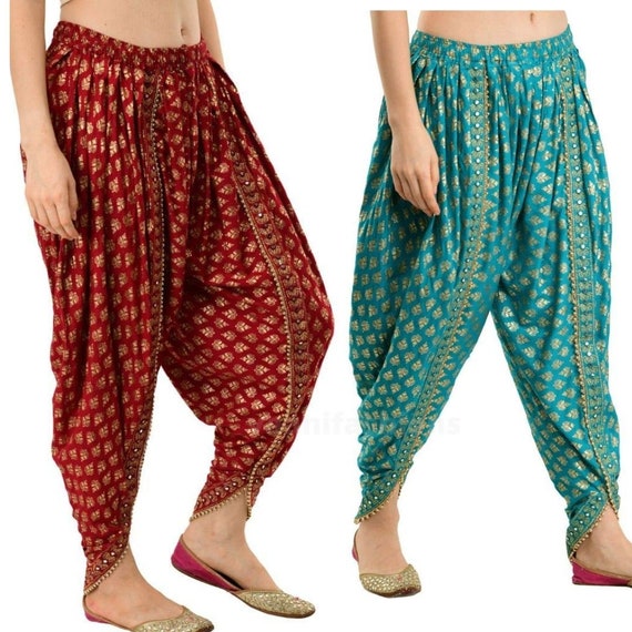 Women Ladies Fashion Loose Comfy Long High Waist Casual Indian Style Pants  Floral Baggy Harem Pants New Trousers - AliExpress