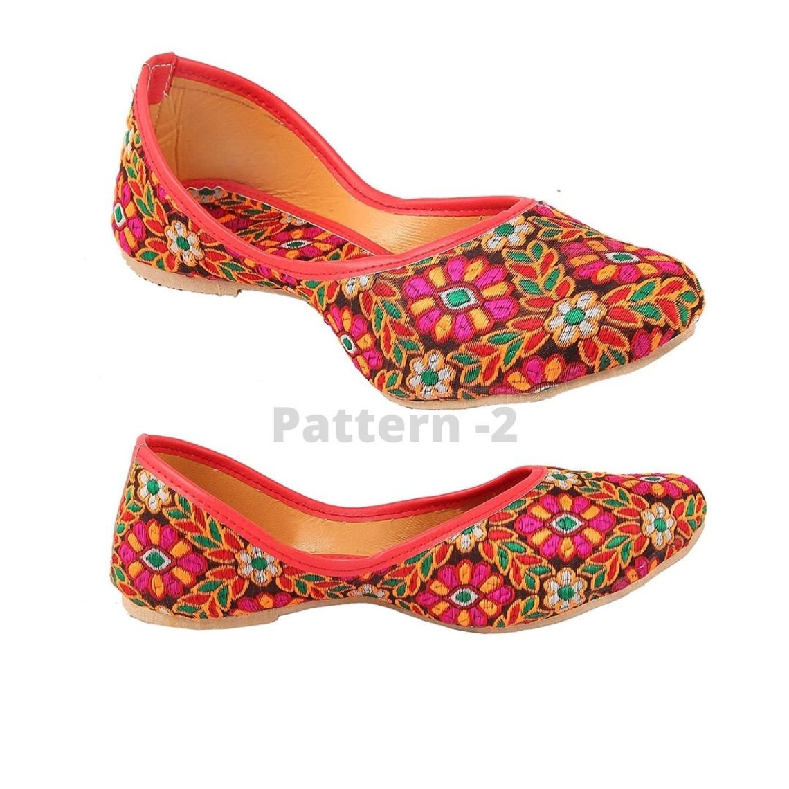 Jaipuri Jutti Rajasthani Work Footwear Handmade Punjabi Etsy