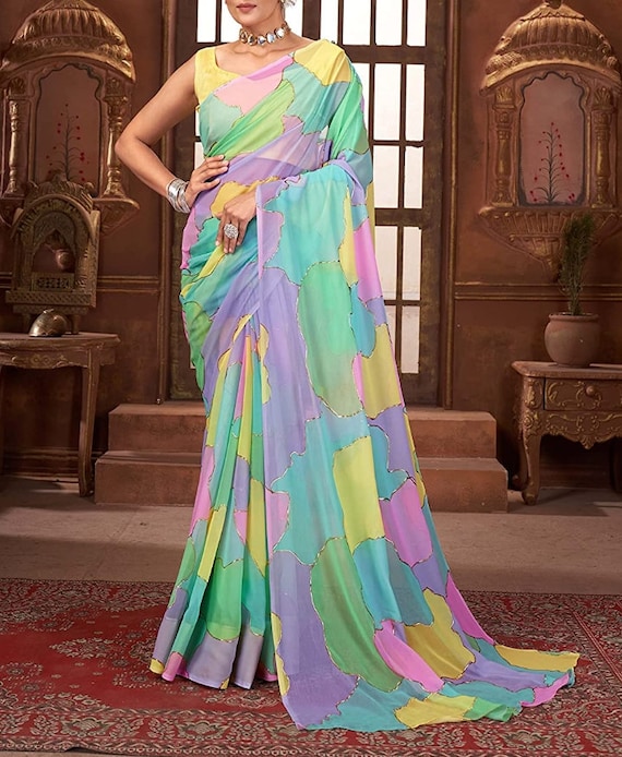 Georgette sarees party hotsell wear with price