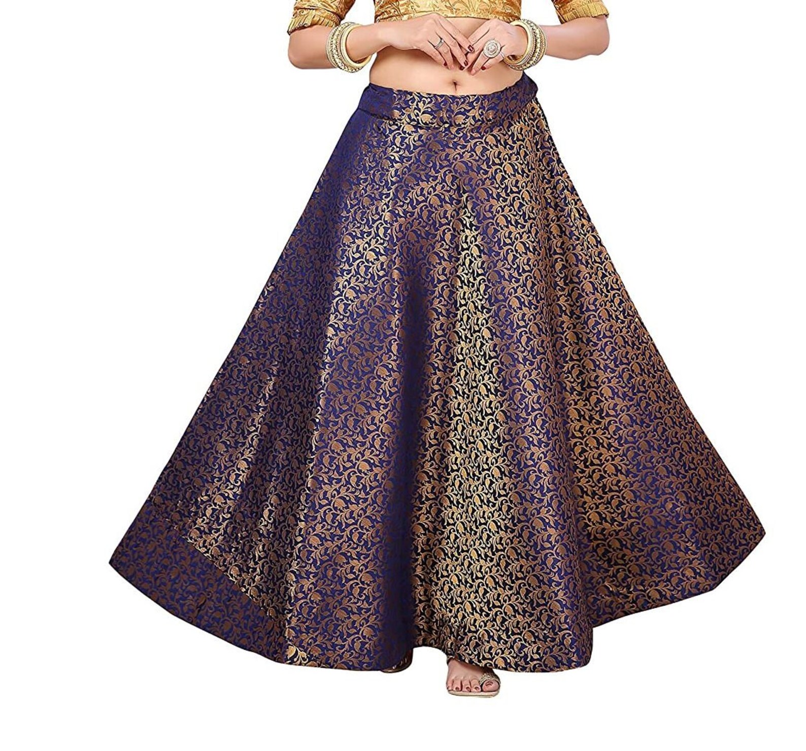 Stylish Flared Long Skirt Lehenga Ethnic Skirt for Women Etsy