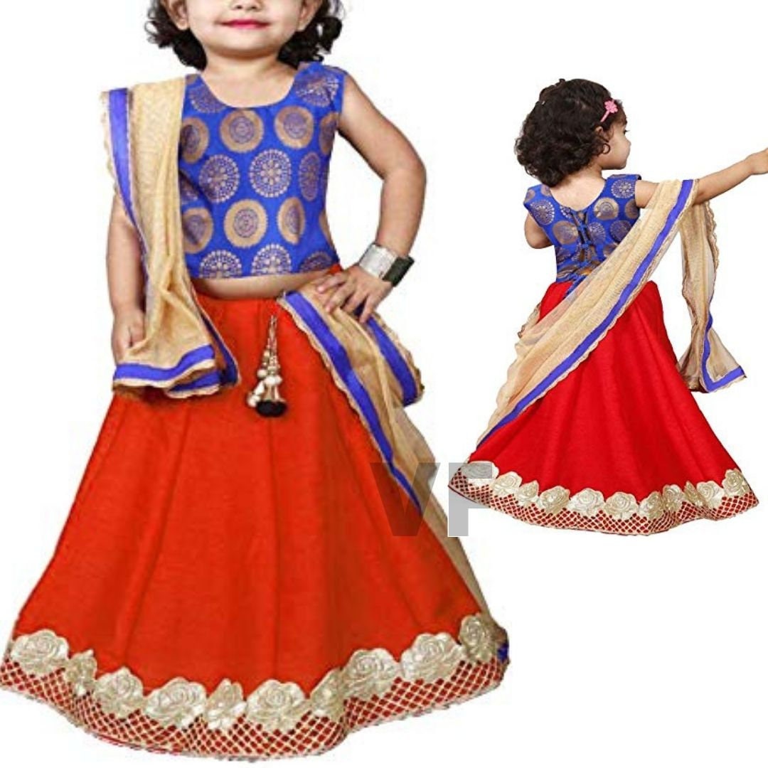 Kids Dress Indian Kids Girl Dress Lehenga Choli Party Wear - Etsy Kids Dress Indian Kids Girl Dress Lehenga Choli Party Wear - Etsy