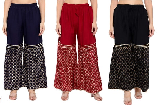 Rayon palazzo sale pants price