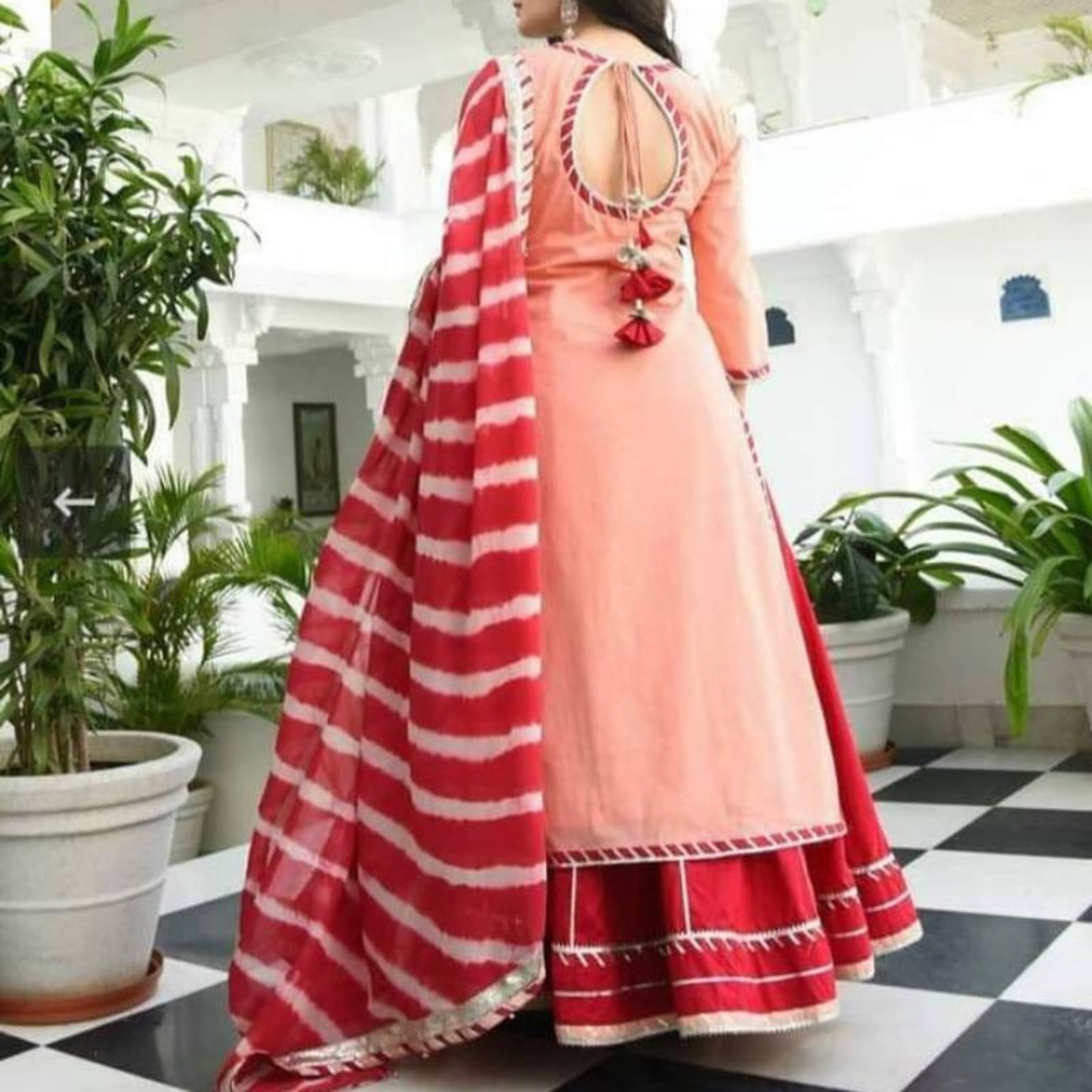 Designer Kurti & Skirt with Dupatta Kurti Kurta Indian Etsy