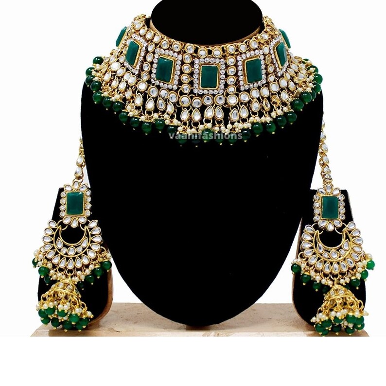 Indian Jewelry Set Bridal Jewelry Necklace Traditional Etsy