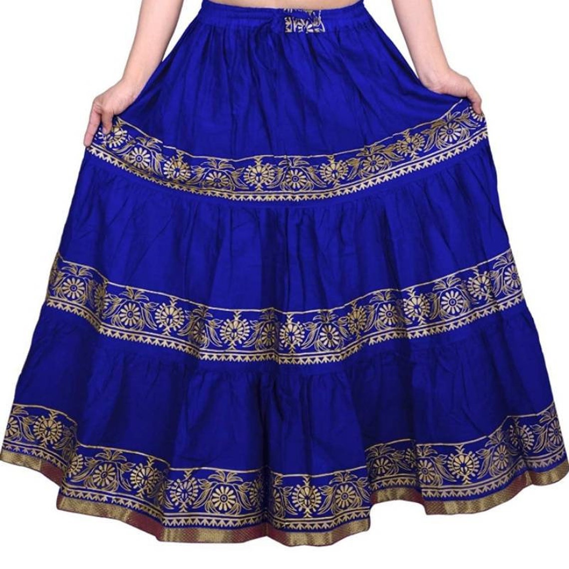 Rajasthani Jaipuri Skirt Women's Cotton Multi Color Wrap Etsy