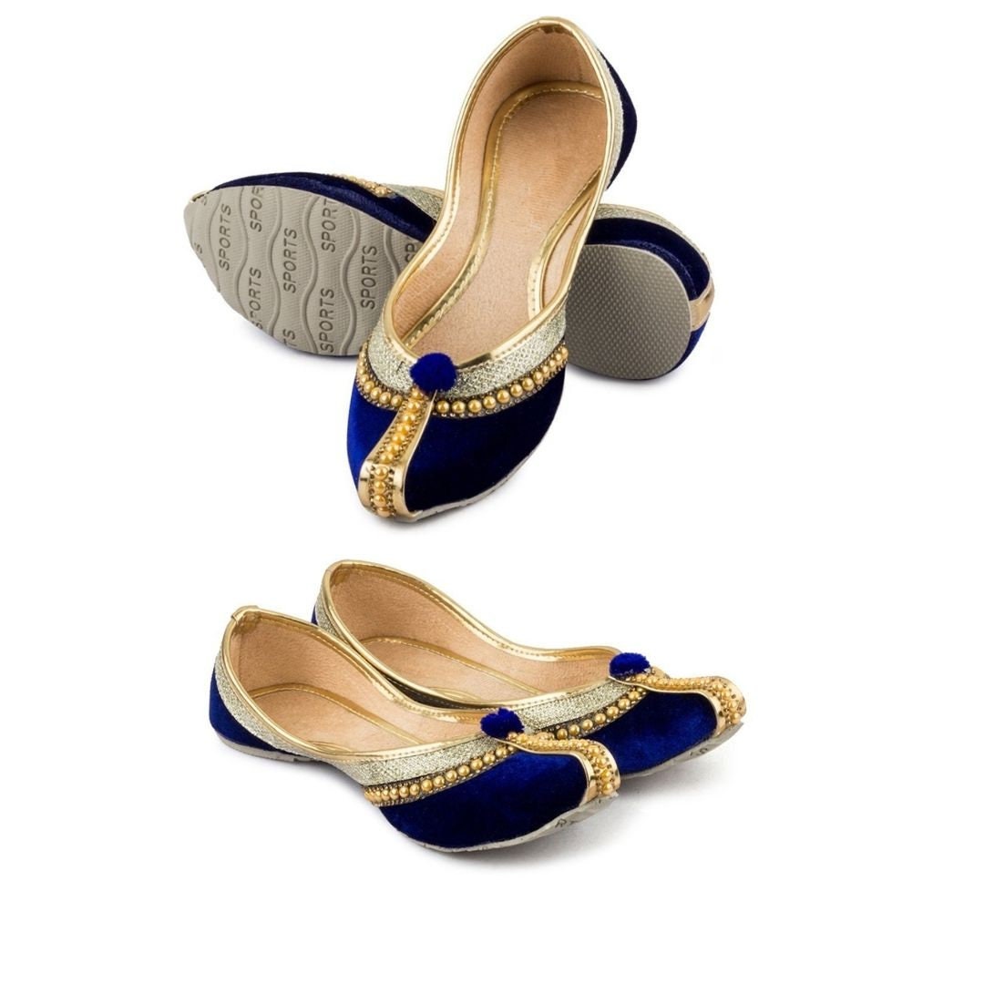 Jaipuri Jutti Rajasthani Work Footwear Handmade Punjabi Etsy