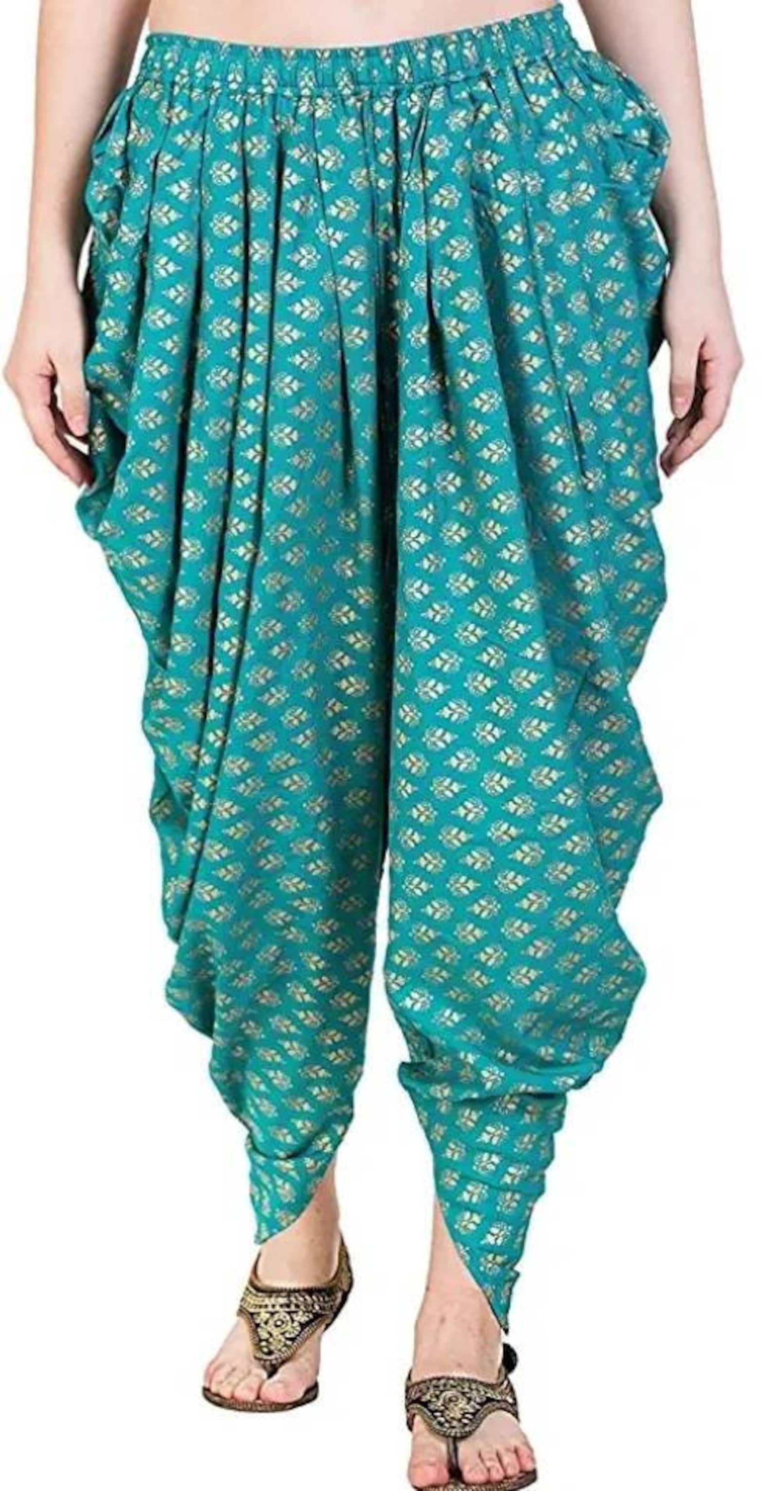 Women's Rayon Dhoti Harem Pants Indian Women's Etsy