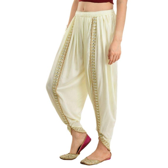 Women's Rayon Dhoti Harem Pants Indian 
