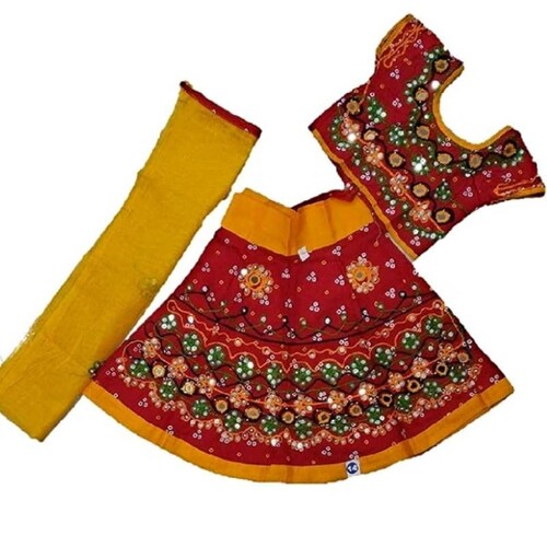 Indian Kids Girl Dress Mirror Work 
