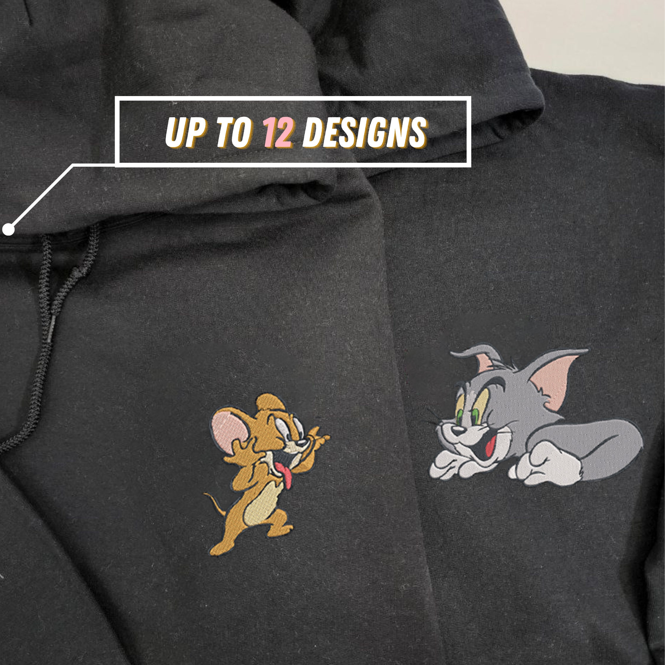 Tom & Jerry Split Juniors Graphic Hoodie 