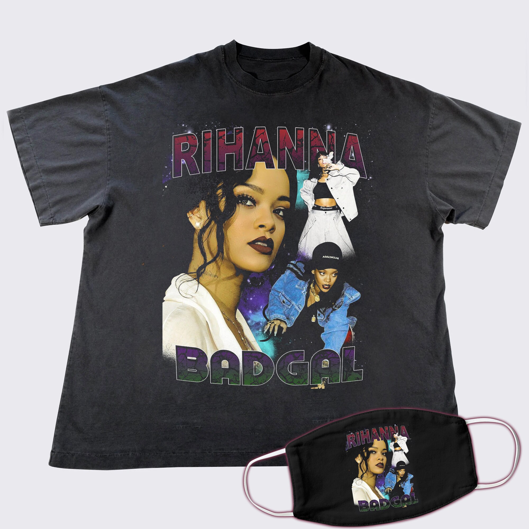 Rihanna Badgal T-shirt 90s Vintage 