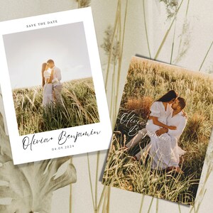 Minimal Save the Date Template, Save The Date Photo, Editable Save Our Date Template, Save The Date Digital Download, Save The Day Invites