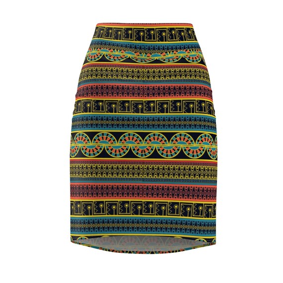 African Print Women's Pencil Skirt | Etsy