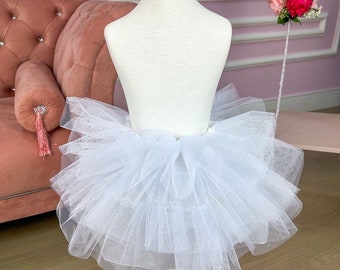 Petticoat Underskirt with 3 layers/ Crinoline Tutu/ Girls  Hoopless petticoat crinoline/ Flowers Girls petticoat/ Underskirt Slip for girls