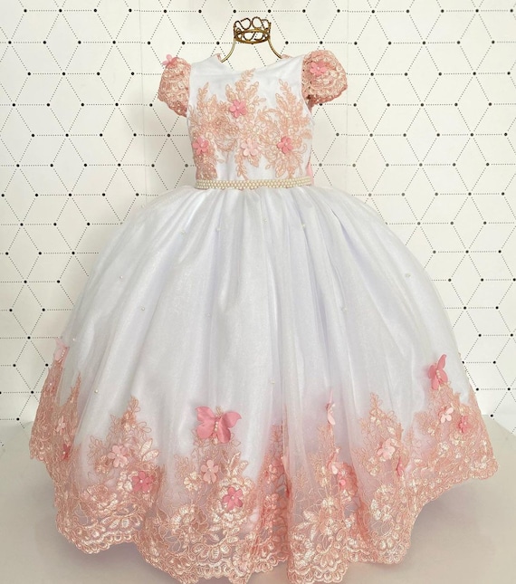 boujee birthday dresses Deluxe Butterfly Gown: Tulle Princess Party Dress silhouette:mini dresses Elegant Blue Tie-dye Backless Size:Us Size 16 4 Years (110cm) 60