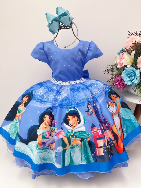 Robe princesse jasmin tenue d anniversaire jasmin Costume princesse arabe jasmin robe de bal Costume fete bebe robe Tutu jasmin Etsy Canada