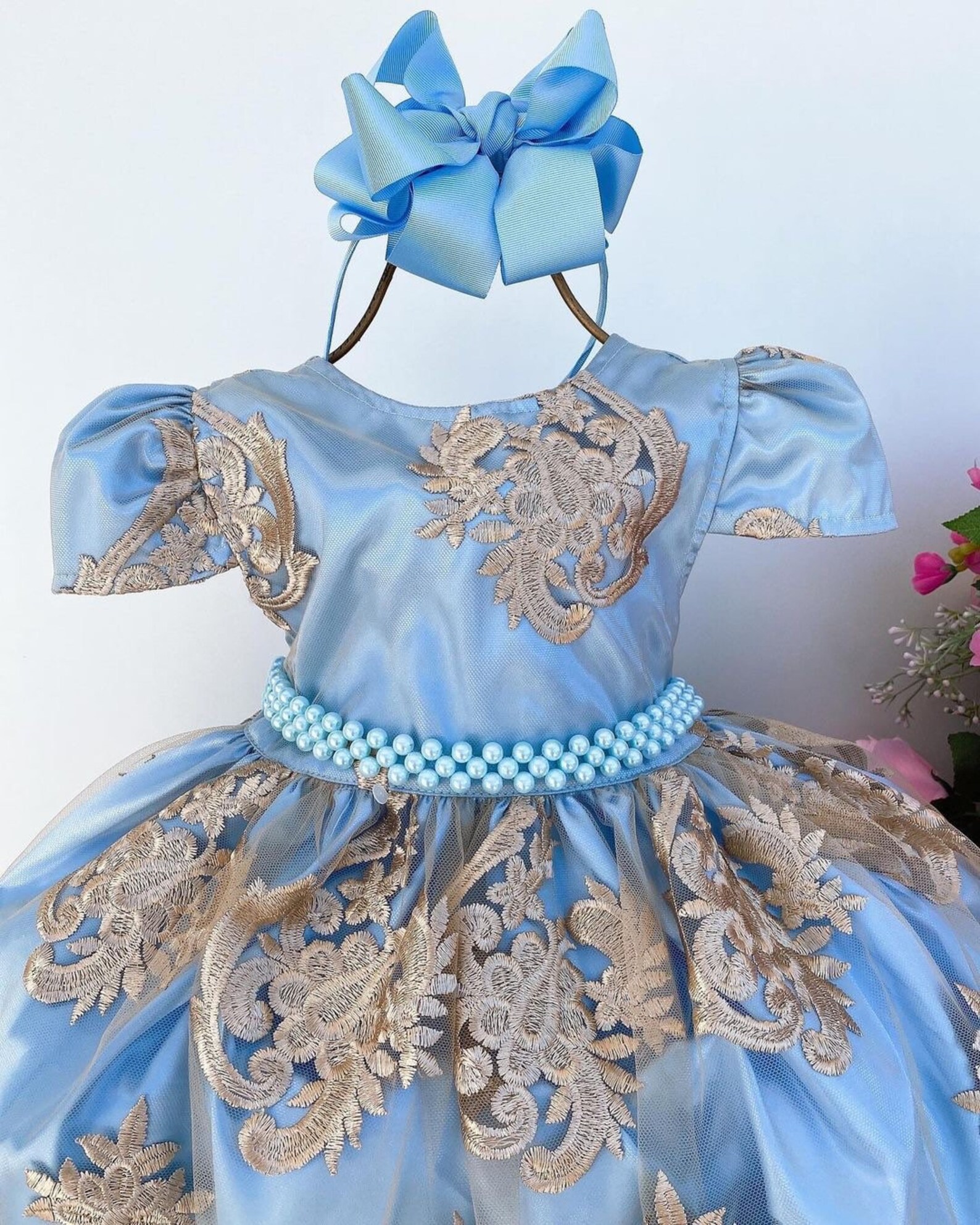 Baby blue dress/ baby dress/ Baby Girl Party Dress/ Dress Etsy