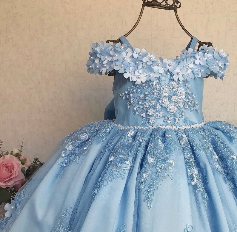 blue cinderella gown