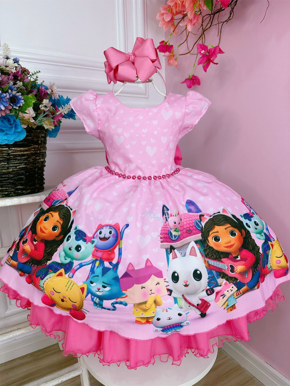 Gabby Dollhouse Dress Birthday Outfit/ Toddler Girls Dollhouse Party  Cosplay/ 3rd 4th Birthday Tutu/ Girls Halloween Costume 