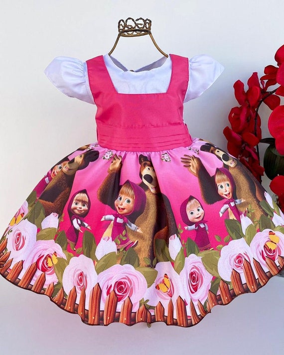 Masha dress/ masha costume / masha birthday dress / masha Etsy