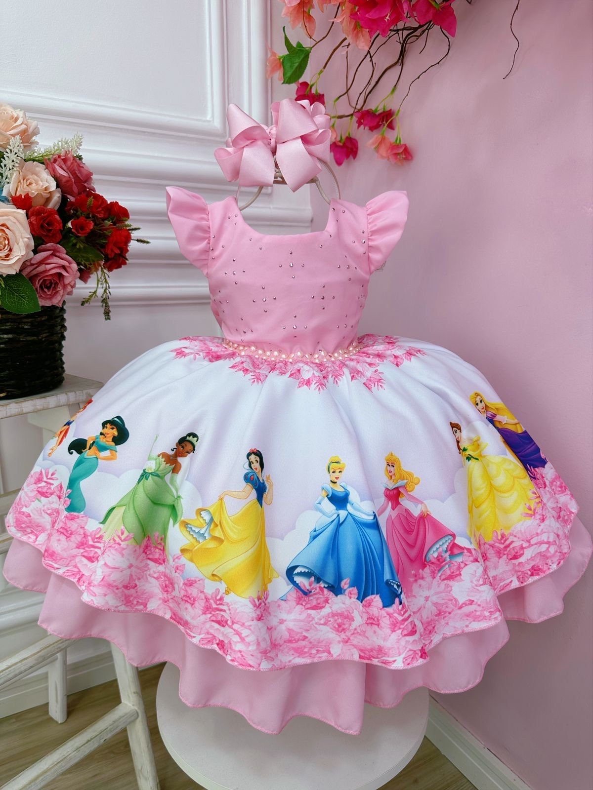 Princess Dress Child Girl Birthday 1 Year | Baby Girl Dress 1 Year Birthday  Yellow - Girls Party Dresses - Aliexpress
