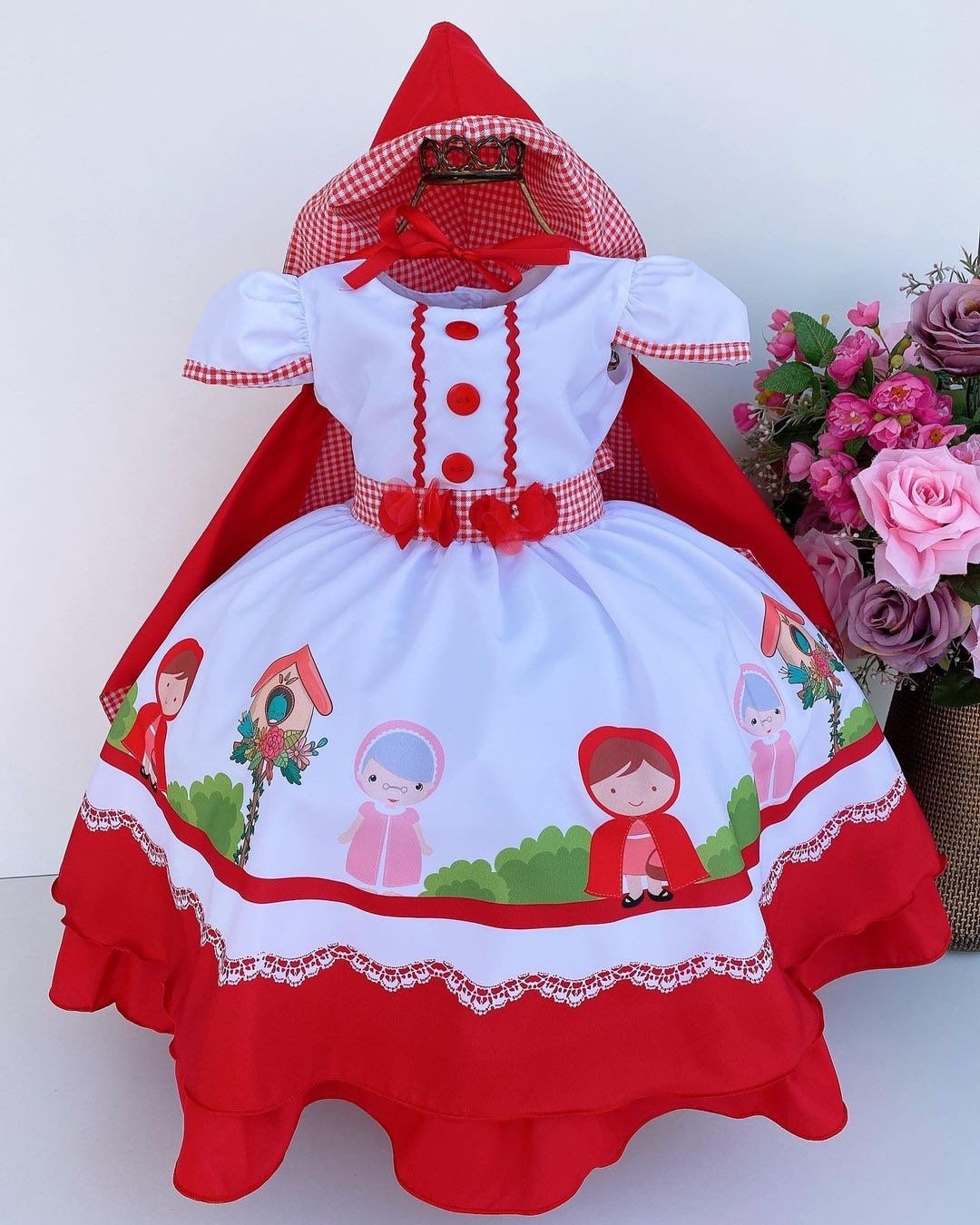 Little Red Riding Hood Costume for Baby Toddler Girls Kids - Etsy