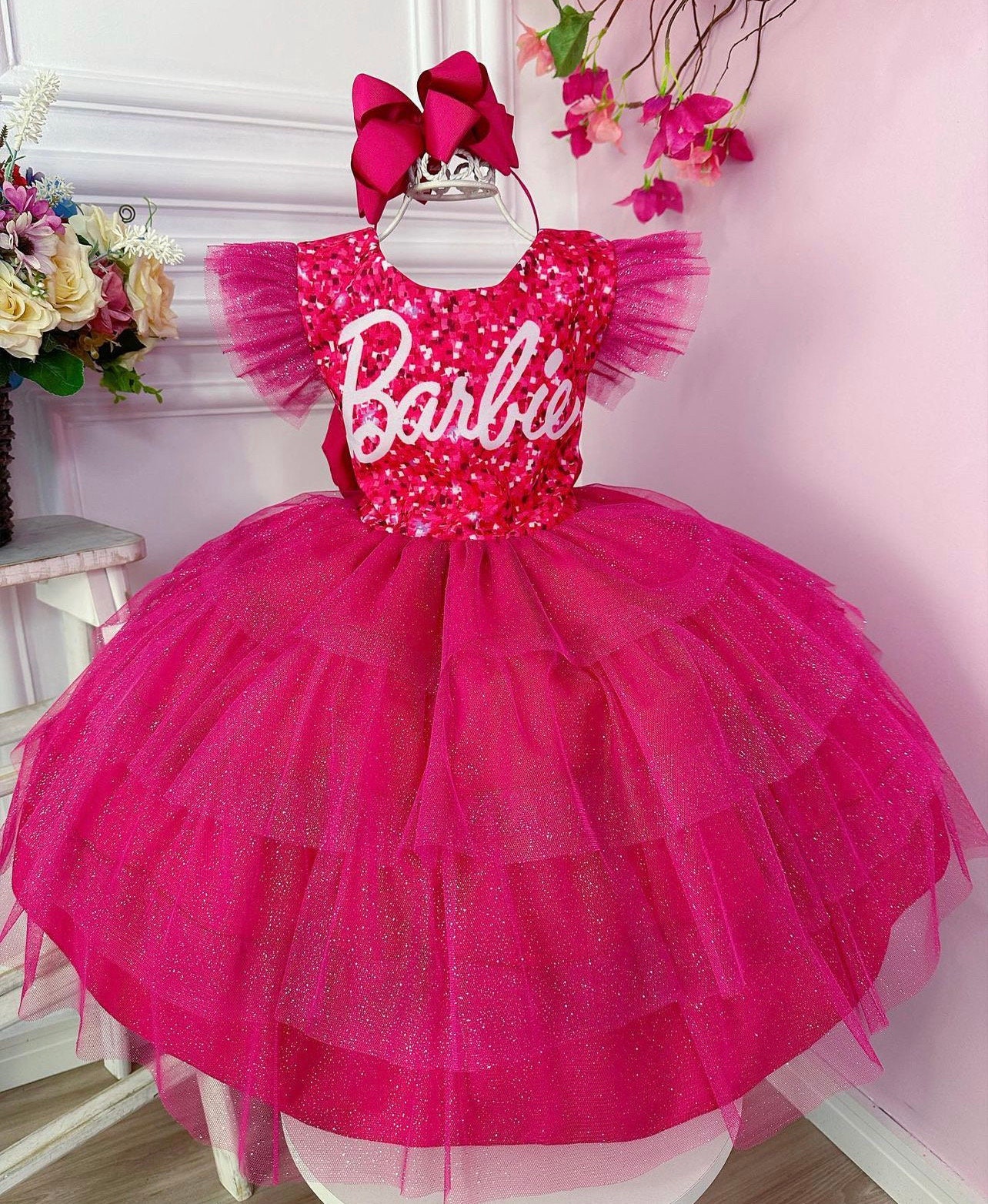 Barbie Dress/ Barbie Birthday Outfit/ Toddler Baby Barbie - Etsy