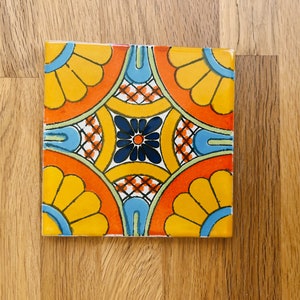 Southwest Sunset Talavera Coaster / Mexican Tile / Southwest Home Decor / Backsplash / Kitchen / Bathroom / Coffee Table Coaster