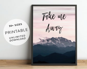 Take Me Away Poster Etsy