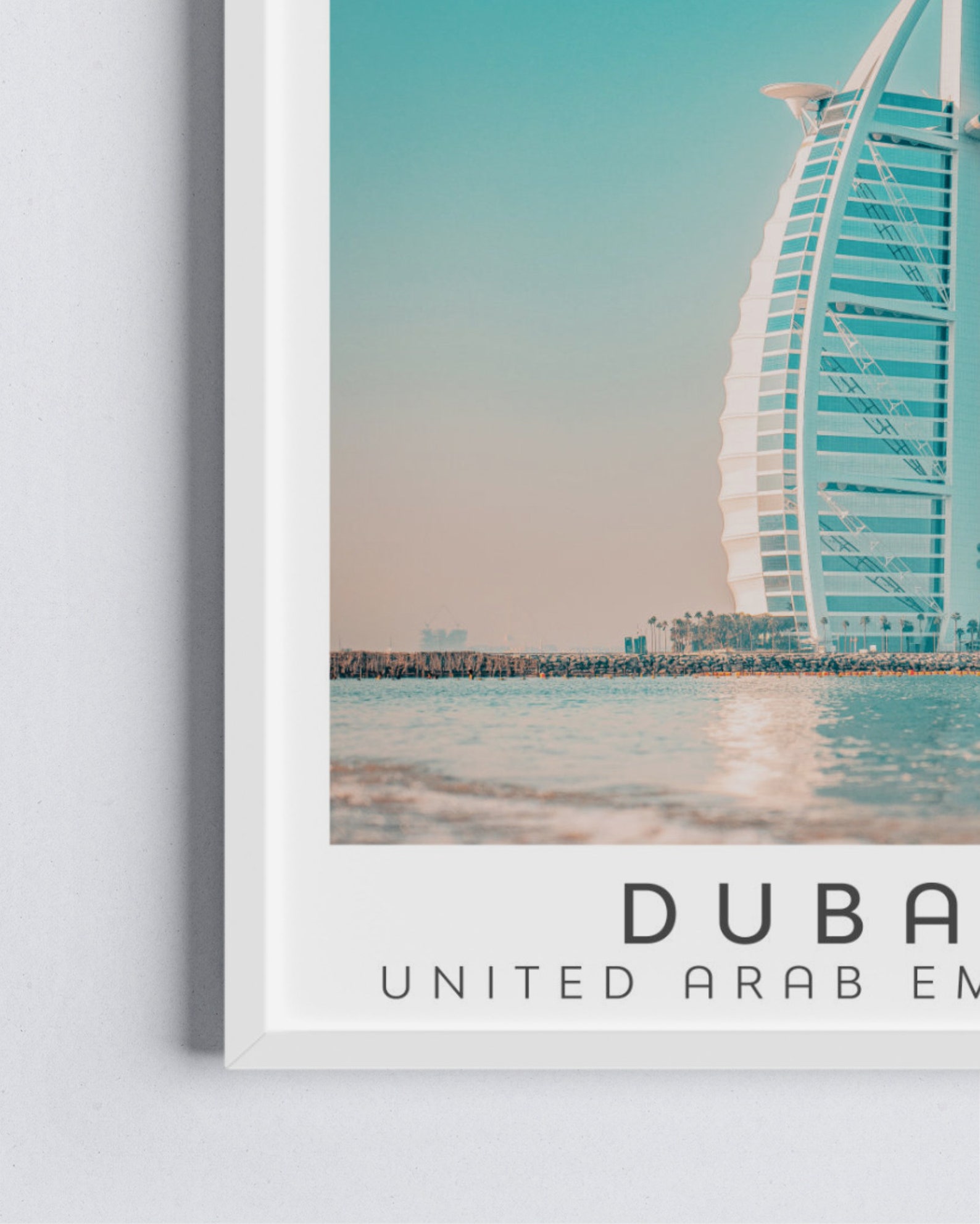 Dubai Poster United Arab Emirates Burj Al Arab Jumeirah Etsy