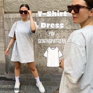 PDF Schnittmuster Koszulka oversize Kleid Bodo / Schnittmuster / E-Book / A4, US letter, A0