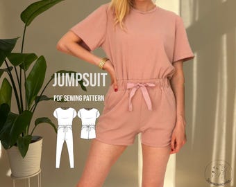 PDF sewing pattern Overall Otto / Schnittmuster Jumpsuit E-Book